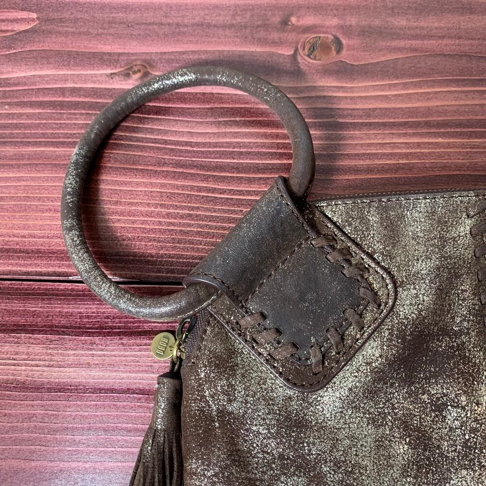 Womens Hobo International Sable Wristlet in Plum Graphite EUC! - Picture 5 of 7